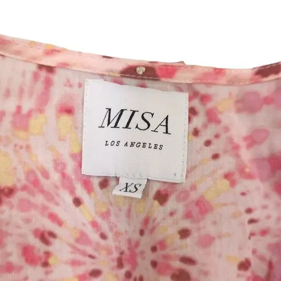 MISA Los Angeles Eloise Mini Dress Puff Sleeve - Picture 6 of 13